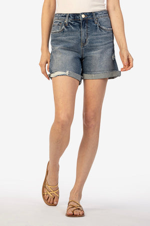KUT Taylor High Rise Shorts-Denim-Vixen Collection, Day Spa and Women's Boutique Located in Seattle, Washington