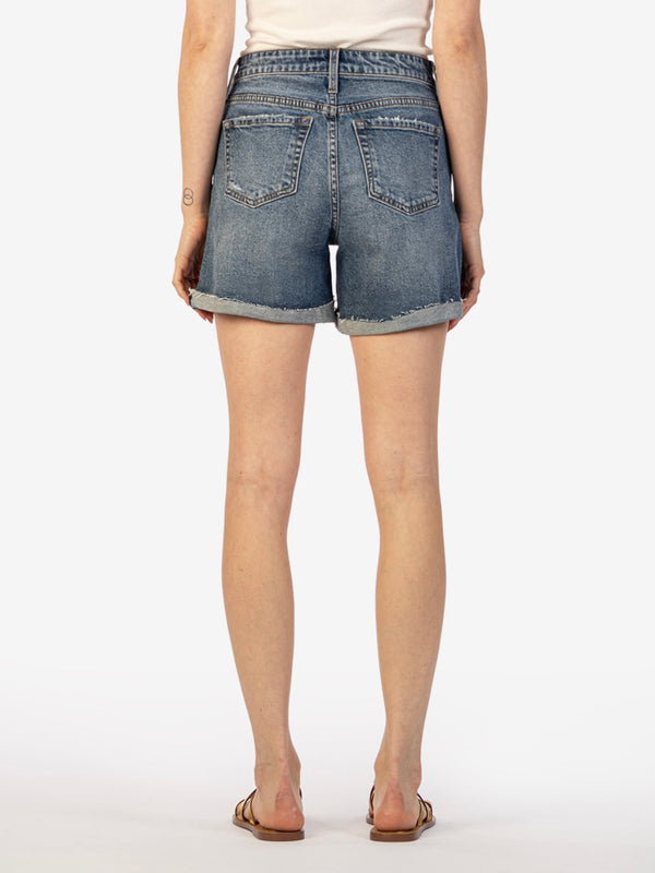 KUT Taylor High Rise Shorts-Denim-Vixen Collection, Day Spa and Women's Boutique Located in Seattle, Washington