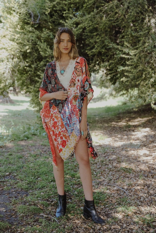 Flora Aura Kimono-Kimonos-Vixen Collection, Day Spa and Women's Boutique Located in Seattle, Washington