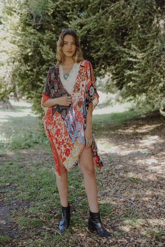 Flora Aura Kimono-Kimonos-Vixen Collection, Day Spa and Women's Boutique Located in Seattle, Washington