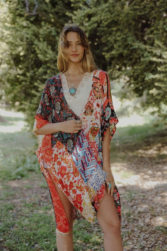 Flora Aura Kimono-Kimonos-Vixen Collection, Day Spa and Women's Boutique Located in Seattle, Washington