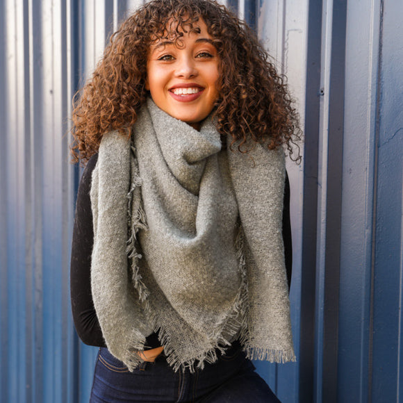 Cozy Mohair Blanket Scarf-Scarves-Vixen Collection, Day Spa and Women's Boutique Located in Seattle, Washington