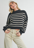 Winona Mock Neck Sweater-Sweaters-Vixen Collection, Day Spa and Women's Boutique Located in Seattle, Washington