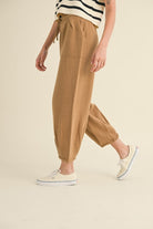 Drawstring Knit Lounge Pants-Pants-Vixen Collection, Day Spa and Women's Boutique Located in Seattle, Washington