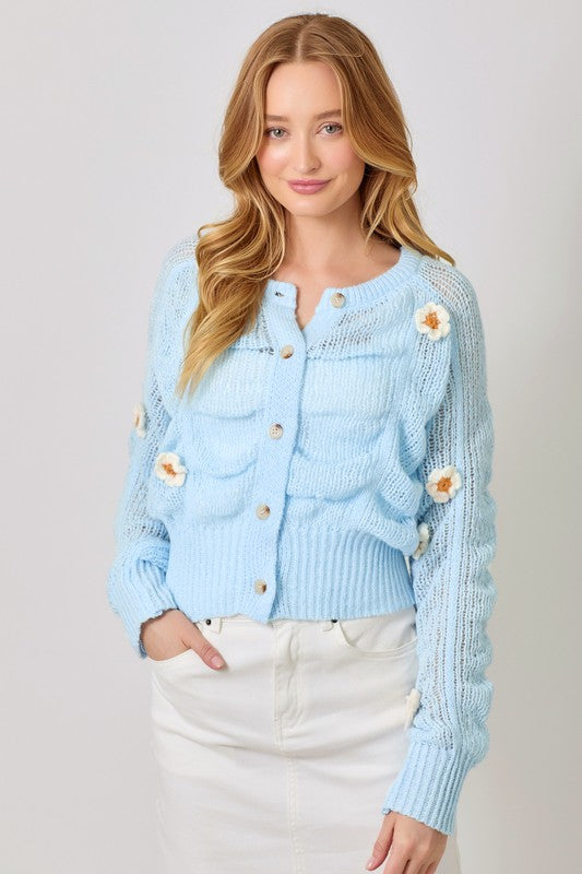 Super Bloom Cardigan-Sweaters-Vixen Collection, Day Spa and Women's Boutique Located in Seattle, Washington