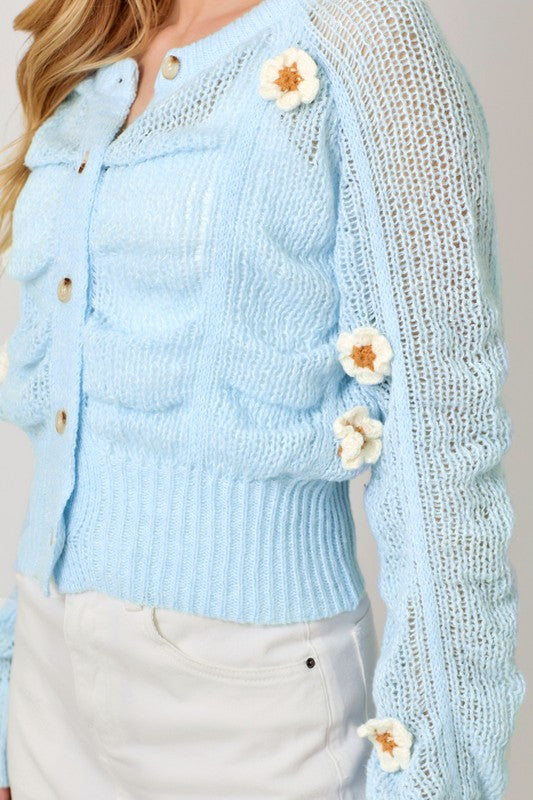 Super Bloom Cardigan-Sweaters-Vixen Collection, Day Spa and Women's Boutique Located in Seattle, Washington