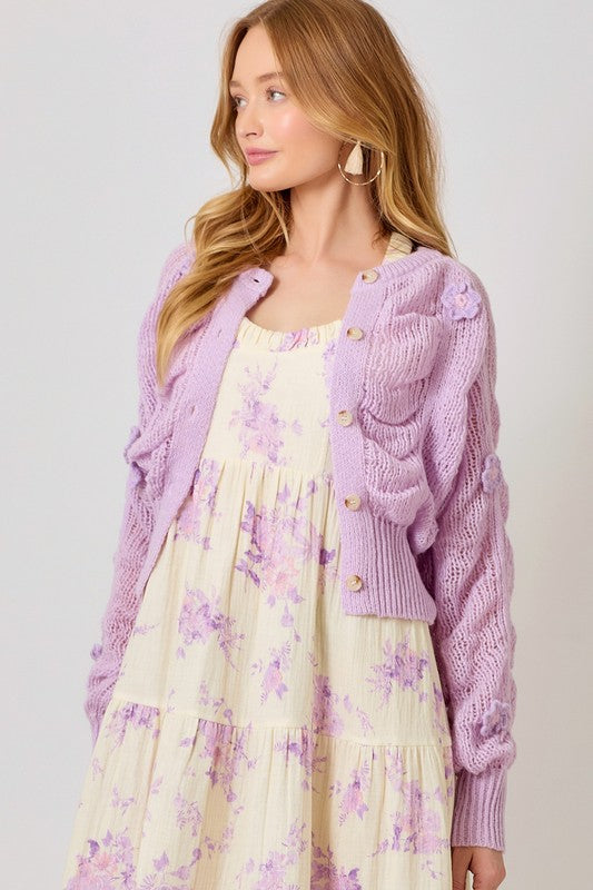 Super Bloom Cardigan-Sweaters-Vixen Collection, Day Spa and Women's Boutique Located in Seattle, Washington