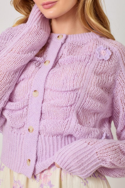 Super Bloom Cardigan-Sweaters-Vixen Collection, Day Spa and Women's Boutique Located in Seattle, Washington