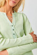 Brynn Thermal Henley Top-Long Sleeves-Vixen Collection, Day Spa and Women's Boutique Located in Seattle, Washington