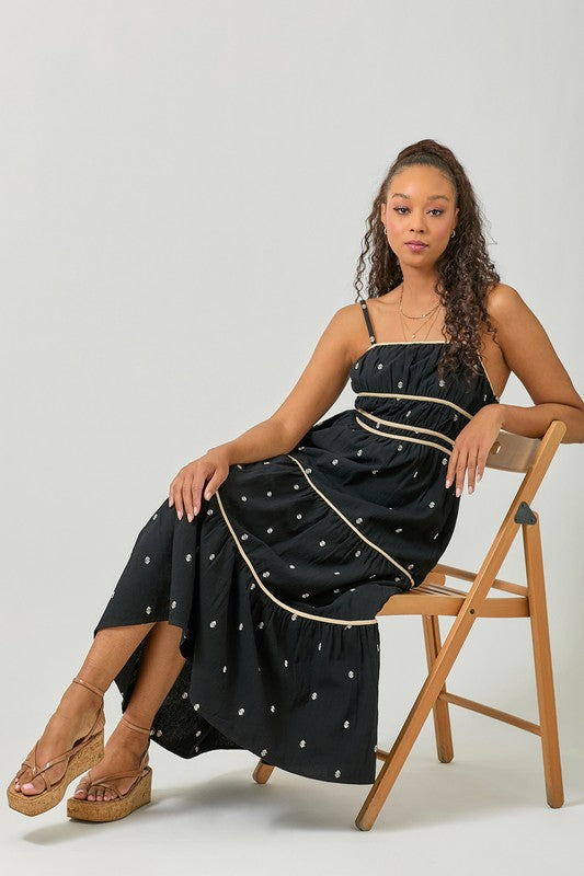 Sookie Embroidered Dress-Dresses-Vixen Collection, Day Spa and Women's Boutique Located in Seattle, Washington