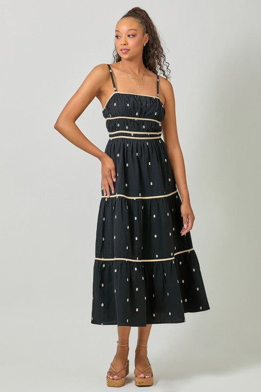 Sookie Embroidered Dress-Dresses-Vixen Collection, Day Spa and Women's Boutique Located in Seattle, Washington