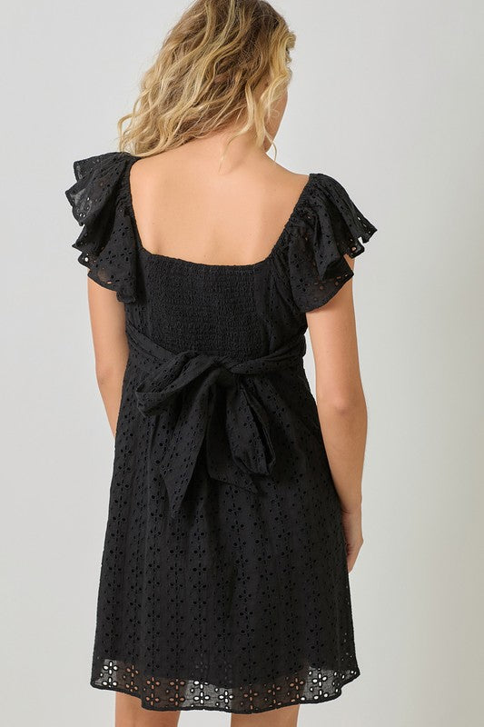 Flirty Flutter Dress-Dresses-Vixen Collection, Day Spa and Women's Boutique Located in Seattle, Washington