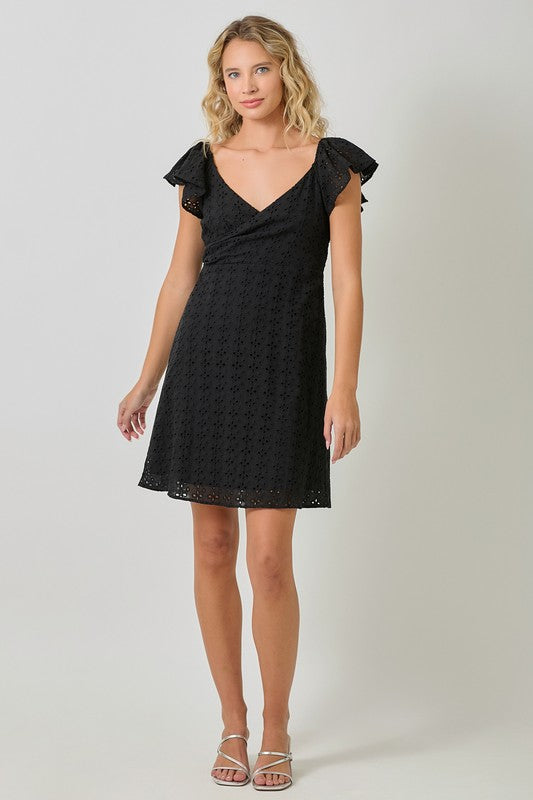 Flirty Flutter Dress-Dresses-Vixen Collection, Day Spa and Women's Boutique Located in Seattle, Washington