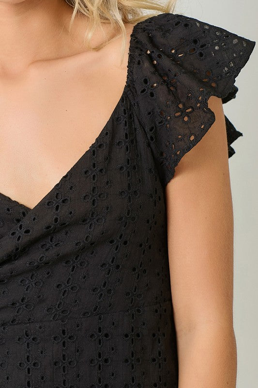 Flirty Flutter Dress-Dresses-Vixen Collection, Day Spa and Women's Boutique Located in Seattle, Washington