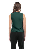 Jillian Drape Neck Satin Tank-Tank Tops-Vixen Collection, Day Spa and Women's Boutique Located in Seattle, Washington