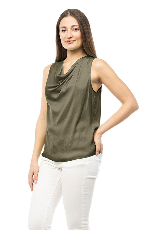 Florence Draped Tank-Tank Tops-Vixen Collection, Day Spa and Women's Boutique Located in Seattle, Washington