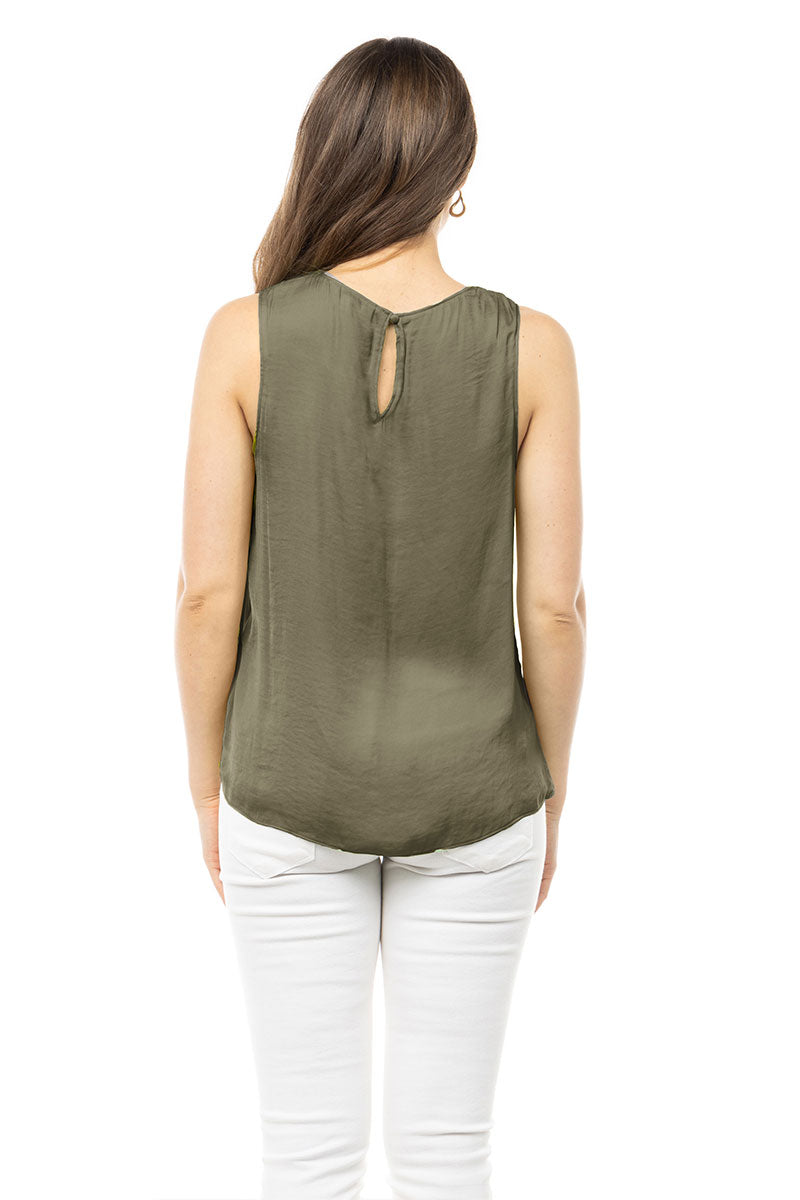 Florence Draped Tank-Tank Tops-Vixen Collection, Day Spa and Women's Boutique Located in Seattle, Washington