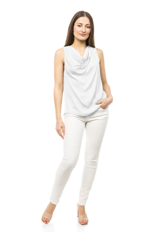 Florence Draped Tank-Tank Tops-Vixen Collection, Day Spa and Women's Boutique Located in Seattle, Washington