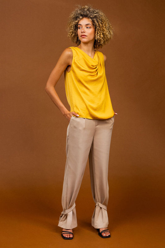 Florence Draped Tank-Tank Tops-Vixen Collection, Day Spa and Women's Boutique Located in Seattle, Washington