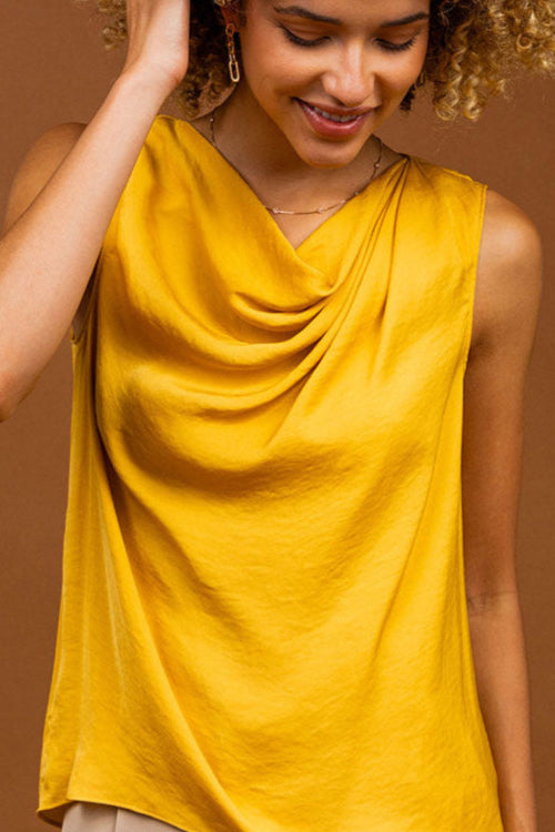 Florence Draped Tank-Tank Tops-Vixen Collection, Day Spa and Women's Boutique Located in Seattle, Washington