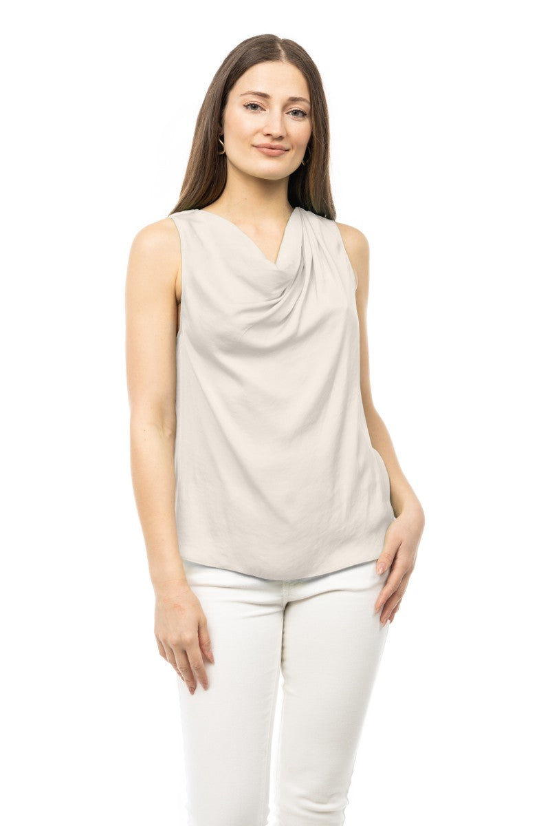 Florence Draped Tank-Tank Tops-Vixen Collection, Day Spa and Women's Boutique Located in Seattle, Washington