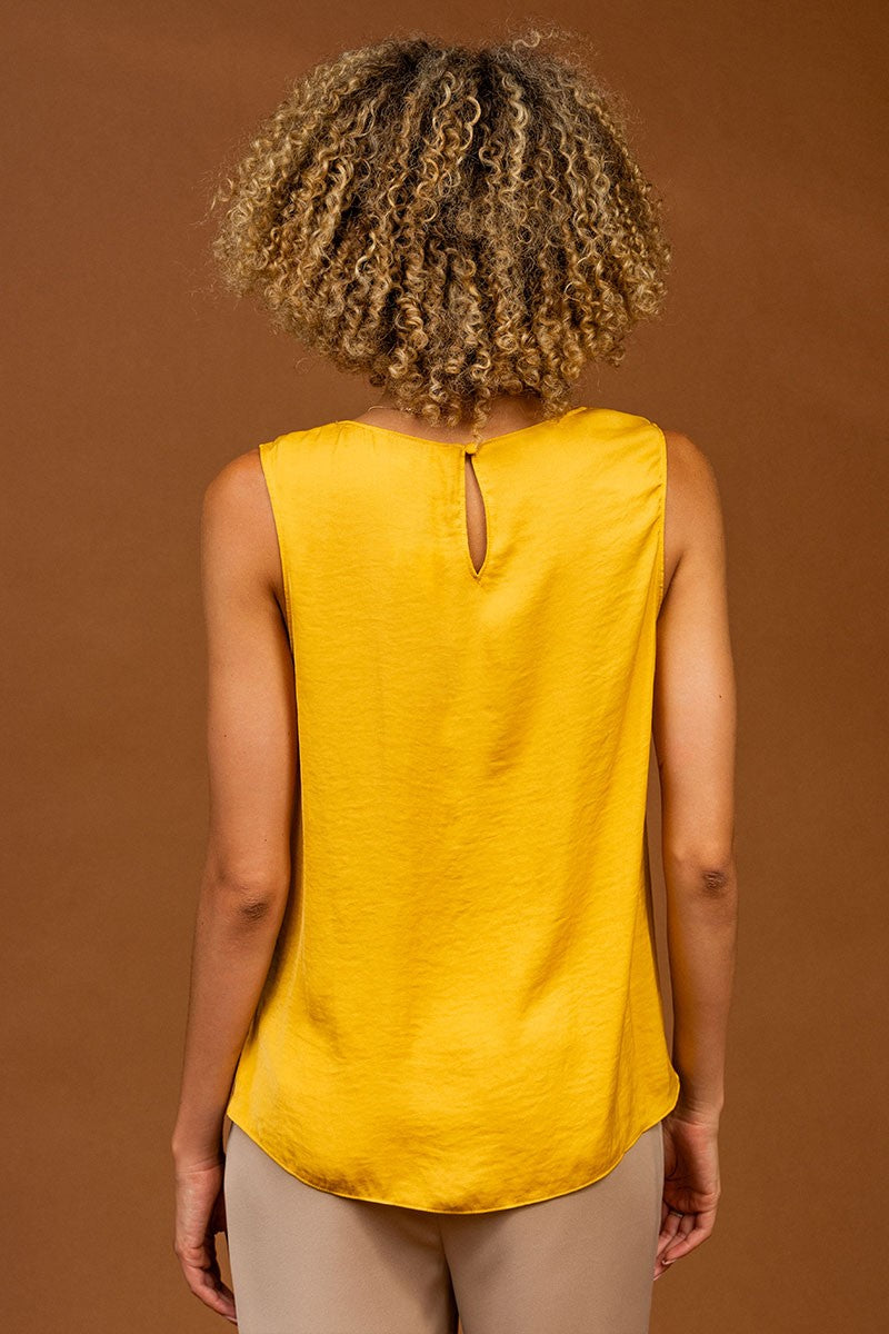 Florence Draped Tank-Tank Tops-Vixen Collection, Day Spa and Women's Boutique Located in Seattle, Washington
