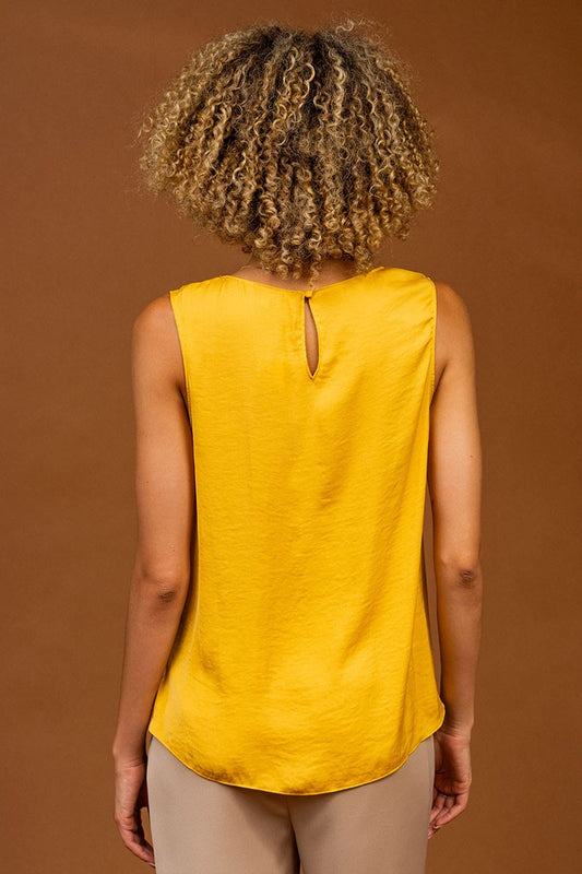 Florence Draped Tank-Tank Tops-Vixen Collection, Day Spa and Women's Boutique Located in Seattle, Washington