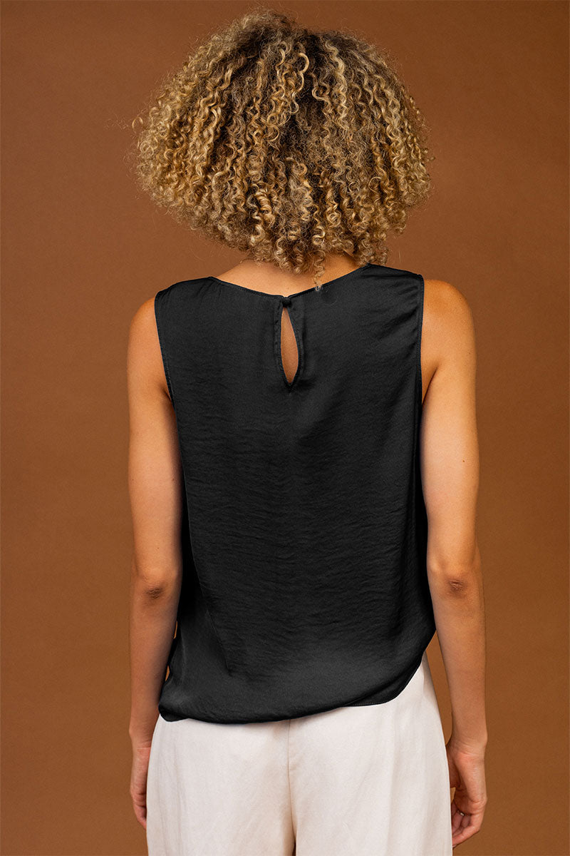 Florence Draped Tank-Tank Tops-Vixen Collection, Day Spa and Women's Boutique Located in Seattle, Washington