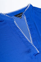 Margaux Stitch Blouse-Short Sleeves-Vixen Collection, Day Spa and Women's Boutique Located in Seattle, Washington