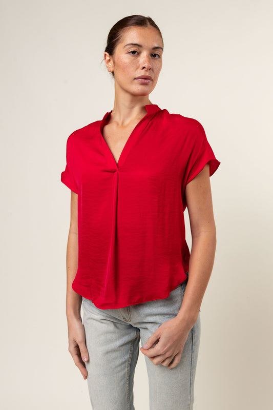 Mindy Top Jewel Tones-Short Sleeves-Vixen Collection, Day Spa and Women's Boutique Located in Seattle, Washington