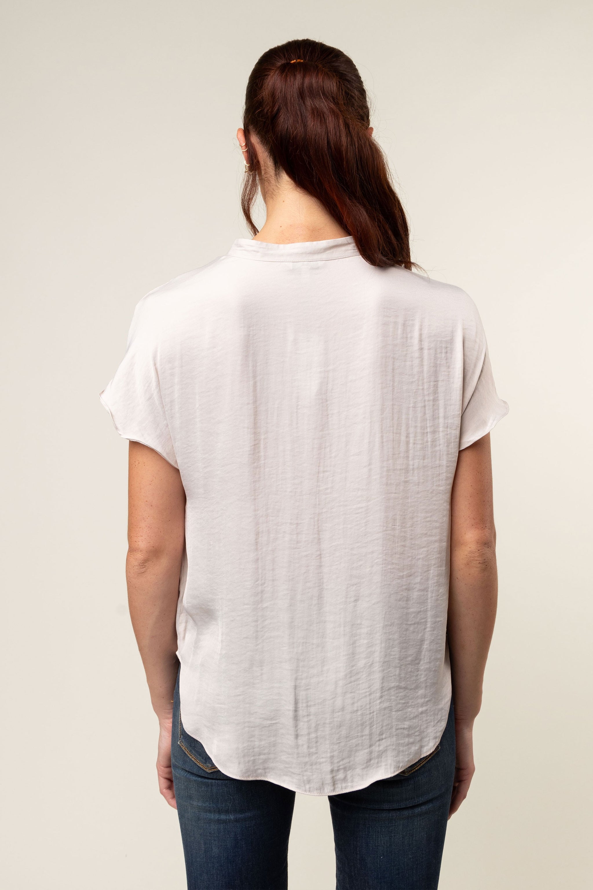 Mindy Top Naturals-Short Sleeves-Vixen Collection, Day Spa and Women's Boutique Located in Seattle, Washington