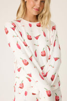 Cranberries & Cocktails Long Sleeve Top-Long Sleeves-Vixen Collection, Day Spa and Women's Boutique Located in Seattle, Washington