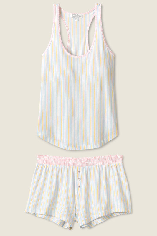 Floral & Stripes PJ Set-Loungewear Set-Vixen Collection, Day Spa and Women's Boutique Located in Seattle, Washington