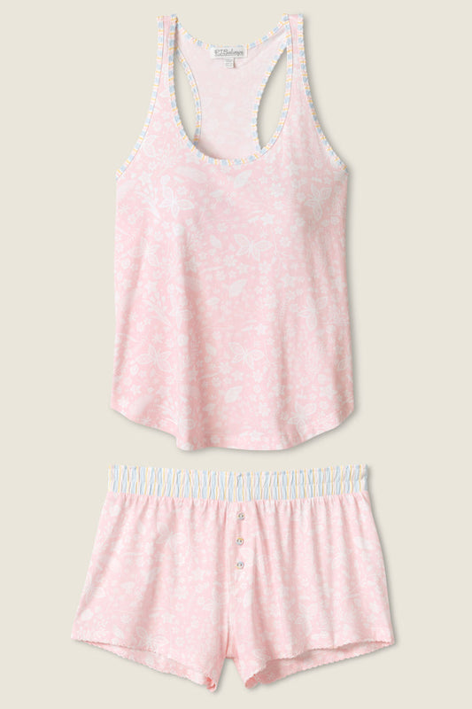 Floral & Stripes PJ Set-Loungewear Set-Vixen Collection, Day Spa and Women's Boutique Located in Seattle, Washington