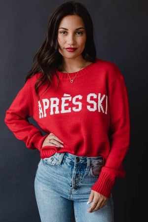 Rouge Apres Ski Sweater-Sweaters-Vixen Collection, Day Spa and Women's Boutique Located in Seattle, Washington