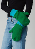 Duo Tone Knit Mittens-Accessories-Vixen Collection, Day Spa and Women's Boutique Located in Seattle, Washington