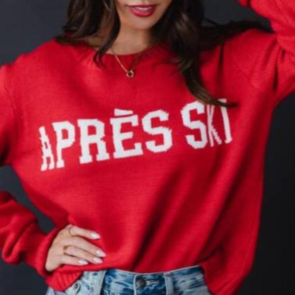 Rouge Apres Ski Sweater-Sweaters-Vixen Collection, Day Spa and Women's Boutique Located in Seattle, Washington