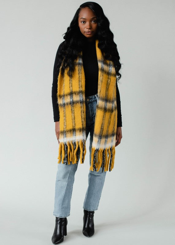 As If Plaid Scarf-Scarves-Vixen Collection, Day Spa and Women's Boutique Located in Seattle, Washington