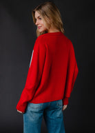 Frosty Holly Ski Sweater-Sweaters-Vixen Collection, Day Spa and Women's Boutique Located in Seattle, Washington