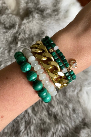 Remix: Malachite Bracelet-Bracelets-Vixen Collection, Day Spa and Women's Boutique Located in Seattle, Washington