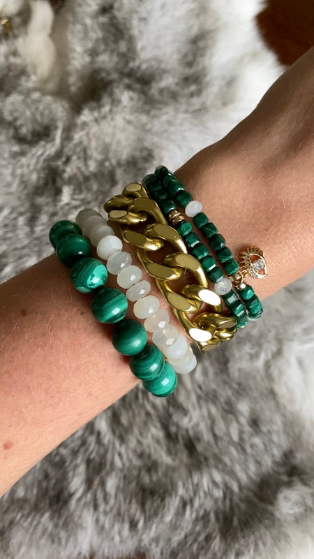 Remix: Malachite Bracelet-Bracelets-Vixen Collection, Day Spa and Women's Boutique Located in Seattle, Washington