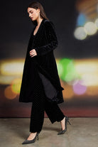 Total Eclipse Velvet Duster-Coats-Vixen Collection, Day Spa and Women's Boutique Located in Seattle, Washington