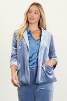 Charlize Velvet Blazer-Blazers-Vixen Collection, Day Spa and Women's Boutique Located in Seattle, Washington