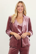 Charlize Velvet Blazer-Blazers-Vixen Collection, Day Spa and Women's Boutique Located in Seattle, Washington