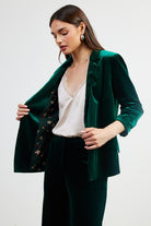 Charlize Velvet Blazer-Blazers-Vixen Collection, Day Spa and Women's Boutique Located in Seattle, Washington