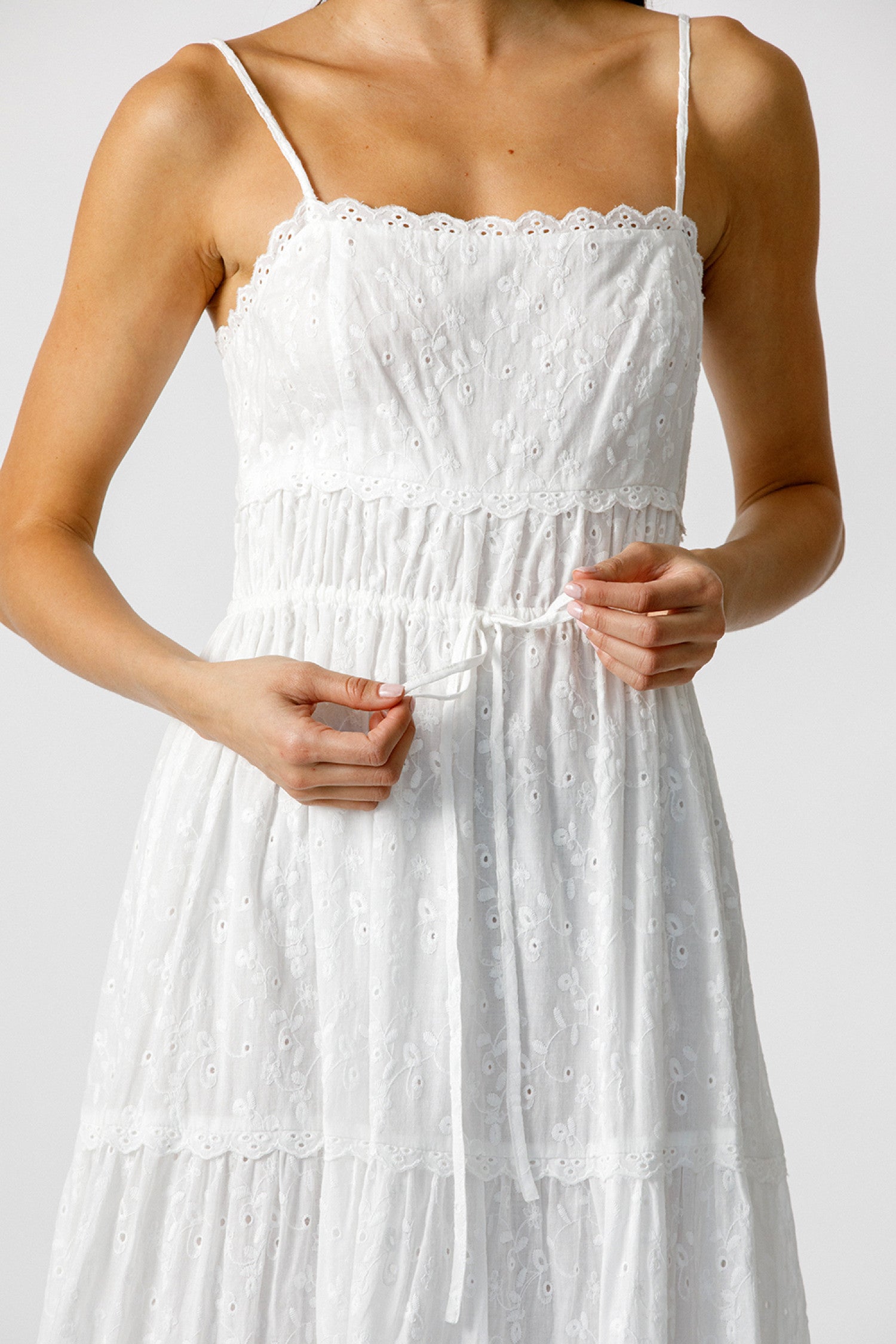 Alliana Eyelet Dress-Dresses-Vixen Collection, Day Spa and Women's Boutique Located in Seattle, Washington