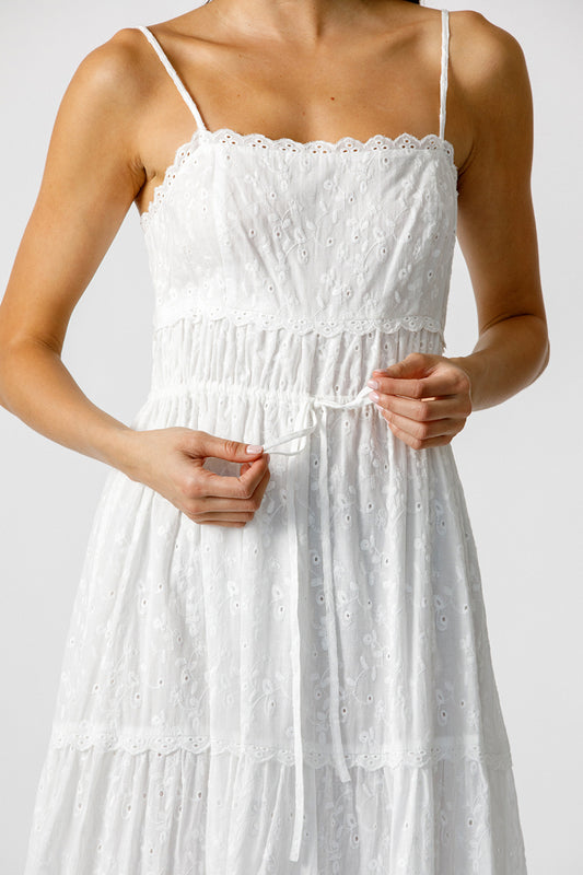 Alliana Eyelet Dress-Dresses-Vixen Collection, Day Spa and Women's Boutique Located in Seattle, Washington