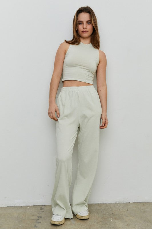 New Flow Cotton Flare Pant-Loungewear Bottoms-Vixen Collection, Day Spa and Women's Boutique Located in Seattle, Washington