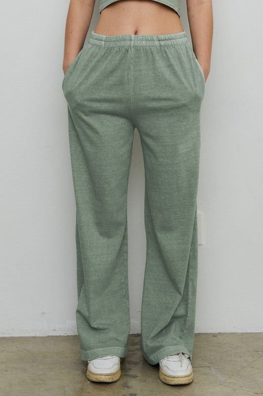 New Flow Cotton Flare Pant-Loungewear Bottoms-Vixen Collection, Day Spa and Women's Boutique Located in Seattle, Washington