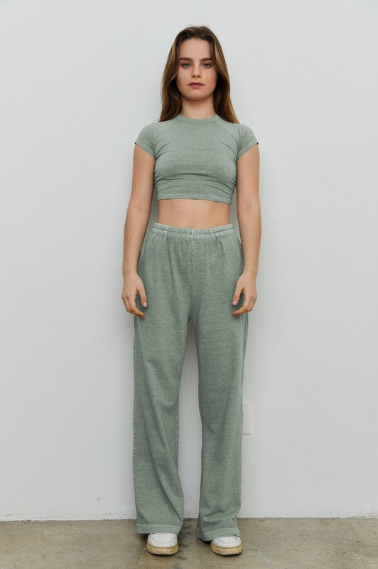New Flow Cotton Flare Pant-Loungewear Bottoms-Vixen Collection, Day Spa and Women's Boutique Located in Seattle, Washington